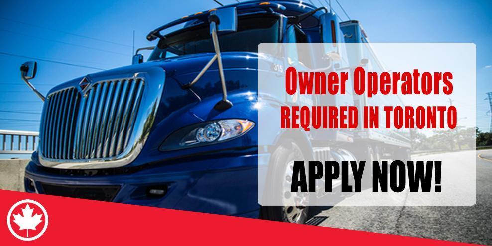 Local owner operator jobs in toronto
