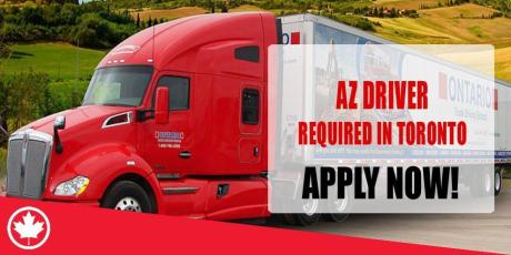 AZ DRIVER REQUIRED IN TORONTO