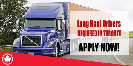 Long Haul Drivers REQUIRED IN TORONTO