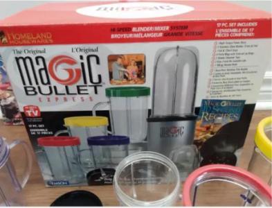 The famous Magic Bullet, mixer, shaker, smoothie maker, ALL in