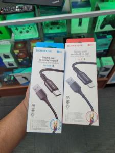 C-Type and Lightning black Braided Charger Cable for Your iPhone