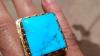 Silver Turquoise diamond ring