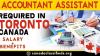 ACCOUNTANT ASSISTANT REQUIRED IN TORONTO
