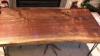 Live edge walnut coffee table