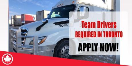 Team Drivers REQUIRED IN TORONTO