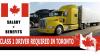 CLASS 1 DRIVER REQUIRED IN TORONTO