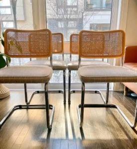 Vintage Cesca Cane Chairs x4