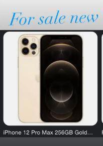 iPhone 12 Pro Max 256 gb for sale brand new