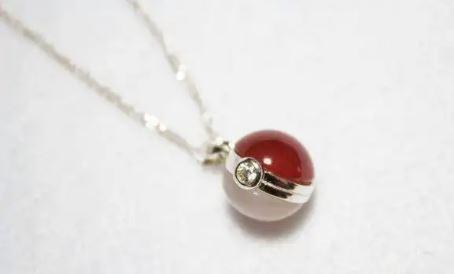 Pokeball Pokemon go .925 silver necklace costume new