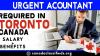 URGENT ACCOUNTANT REQUIRED IN TORONTO