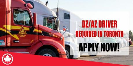 DZ-AZ DRIVER REQUIRED IN TORONTO