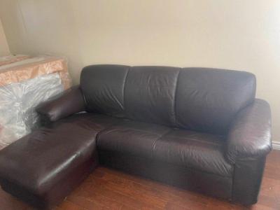 IKEA TIMSFORS LEATHER SOFA LIKE NEW