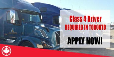 Class 4 Driver REQUIRED IN TORONTO