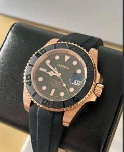 Seiko custom build rose gold yacht automatic watch