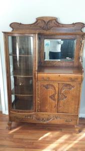 ANTIQUE CHINA CABINET $1,800.00