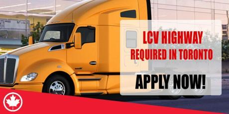 LCV HIGHWAY DRIVER REQUIRE IN TORONTO
