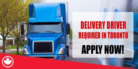 DELIVERY DRIVER REQUIRED IN TORONTO