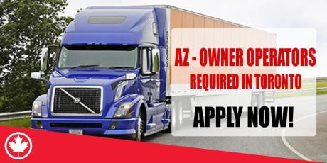 AZ - OWNER OPERATORS REQUIRED IN TORONTO