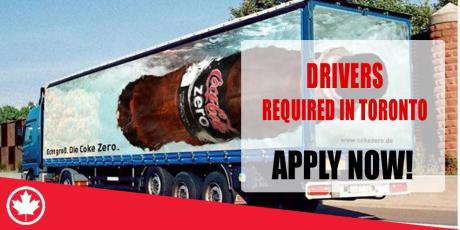 DRIVERS REQUIRED IN TORONTO
