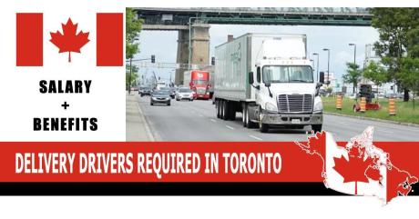 DELIVERY DRIVERS REQUIRED IN TORONTO