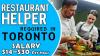 RESTAURANT HELPER REQUIRED IN TORONTO