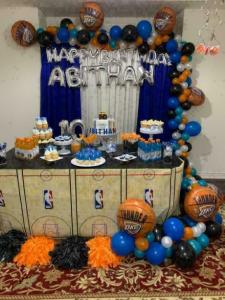 Baby Shower Decor ( Backdrop, Balloons, Table Decor $1.00