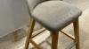 Grey high top island chairs