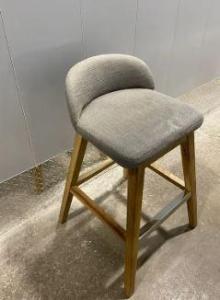 Grey high top island chairs