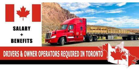 DRIVERS & OWNER OPERATORS REQUIRED IN TORONTO