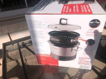 Black + Decker 6 Function Multi-Cooker / Rice Cooker Stainless