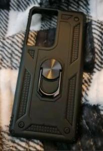 Black protective case for Samsung Galaxy S21 ULTRA with RING