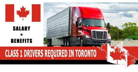 CLASS 1 DRIVERS REQUIRE IN TORONTO-CANADA