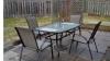 Patio set with umbrella