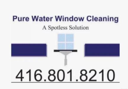 Pure Water Window Cleaning 416 - 801 - 8210