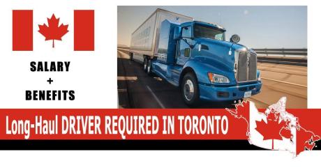 Long-Haul DRIVER REQUIRED IN TORONTO