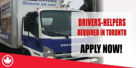 DRIVERS-HELPERS REQUIRE IN TORONTO