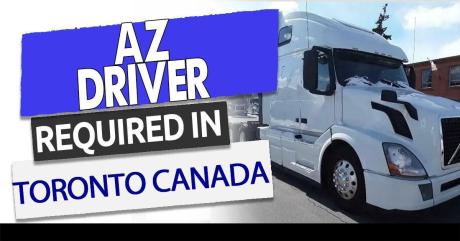 Az driver wanted immediately for Open Board Canada and USA