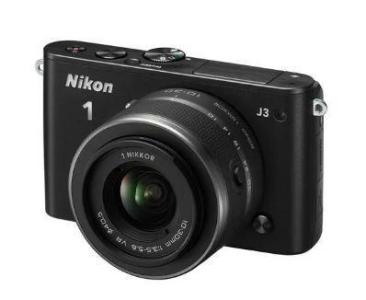 Nikon 1 J3 Digital Camera Black- with box-LENS 10-30mm "used"