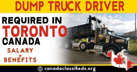 DUMP TRUCK DRIVER REQUIRED IN TORONTO