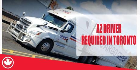 AZ DRIVER REQUIRED IN TORONTO