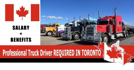 Professional Truck Driver REQUIRED IN TORONTO