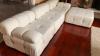 sectional couch 4pc Ivory Velvet Brand New