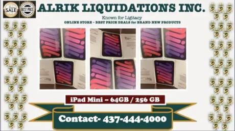 iPad mini 6th GEN -64 gb (Wifi + Cellular) / 256 gb ( WIFI) BNIB