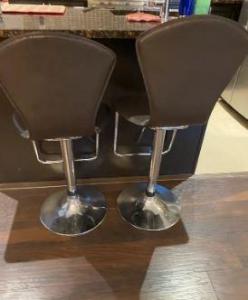 Leather bar stools