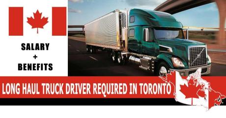 LONG HAUL TRUCK DRIVER REQUIRED IN TORONTO
