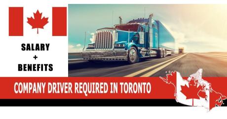COMPANY DRIVER REQUIRED IN TORONTO