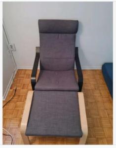 Ikea Poang discounted armchair+footstool for 70 CAD