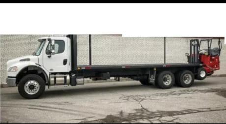 Flatbed truck w/ Moffett DZ/AZ FULL TIME