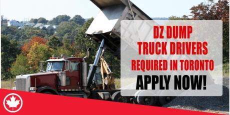 DZ DUMP TRUCK DRIVERS REQUIRED IN TORONTO