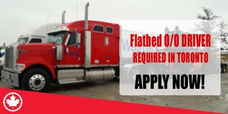 Flatbed O-O DRIVER REQUIRED IN TORONTO